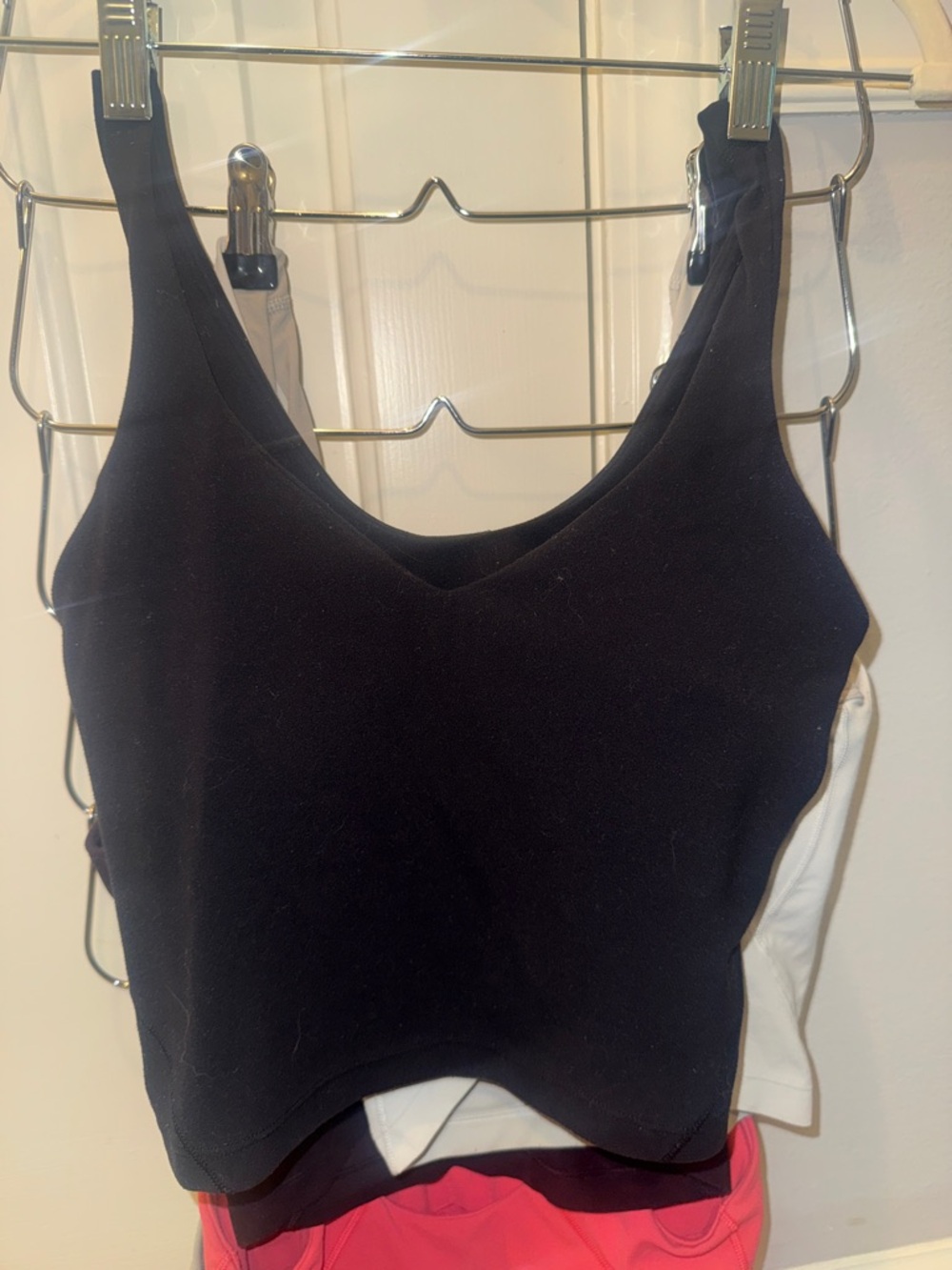 lululemon athletica Black Scoop-Front Tank